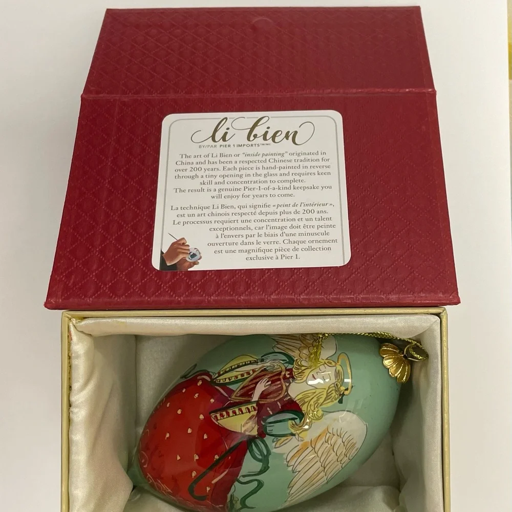 Pier 1 Imports Li Bien Teardrop Angel Ornament
